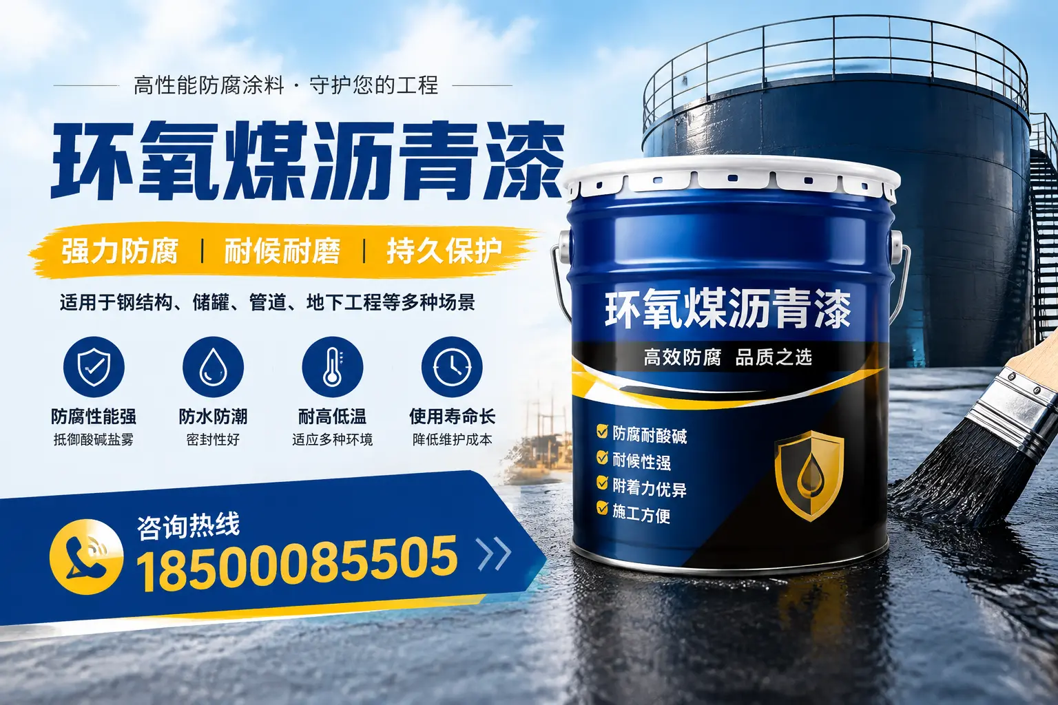 环氧煤沥青漆在工业中的应用,扬州企业的选择